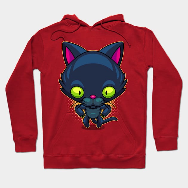 Black Cat Hoodie by ArtisticDyslexia